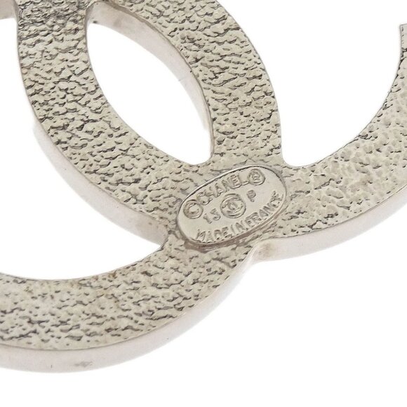 Chanel CC Brooch Pin Silver Rhinestone 13P 166204 - Picture 4 of 4